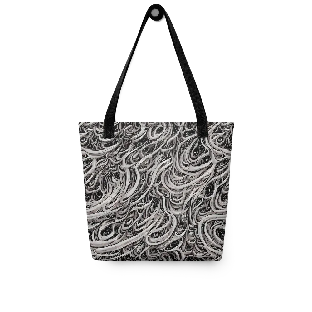 Noir Marbling on Tote Bag — Front