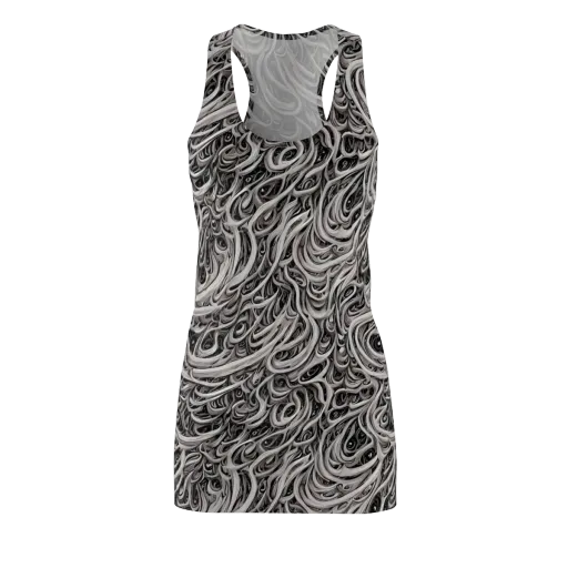 Noir Marbling on a Racerback Dress