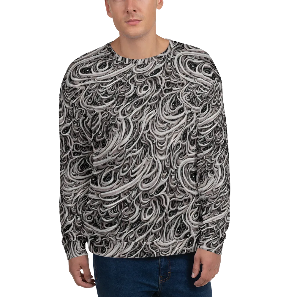 Noir Marbling on Sweatshirt — Front