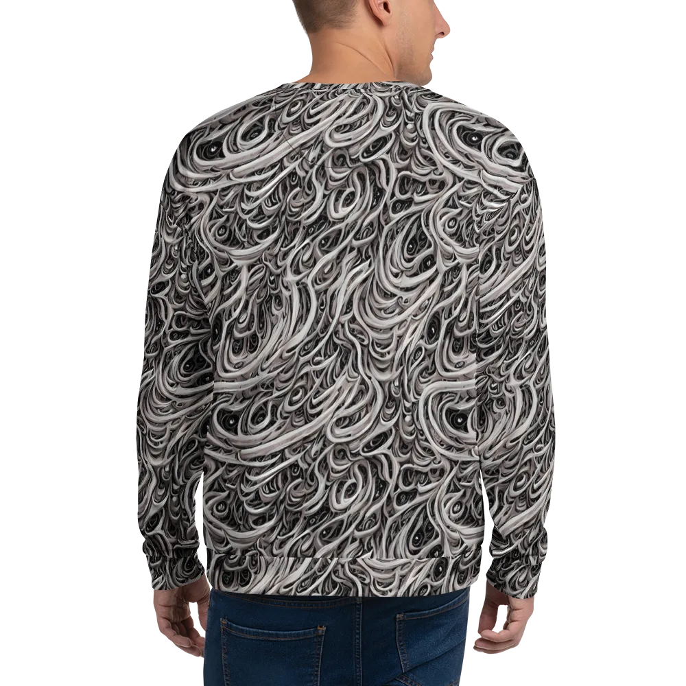 Noir Marbling on Sweatshirt — Back
