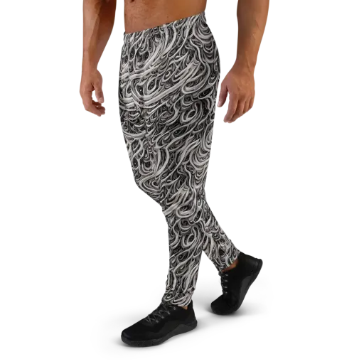Noir Marbling on a Men's Joggers