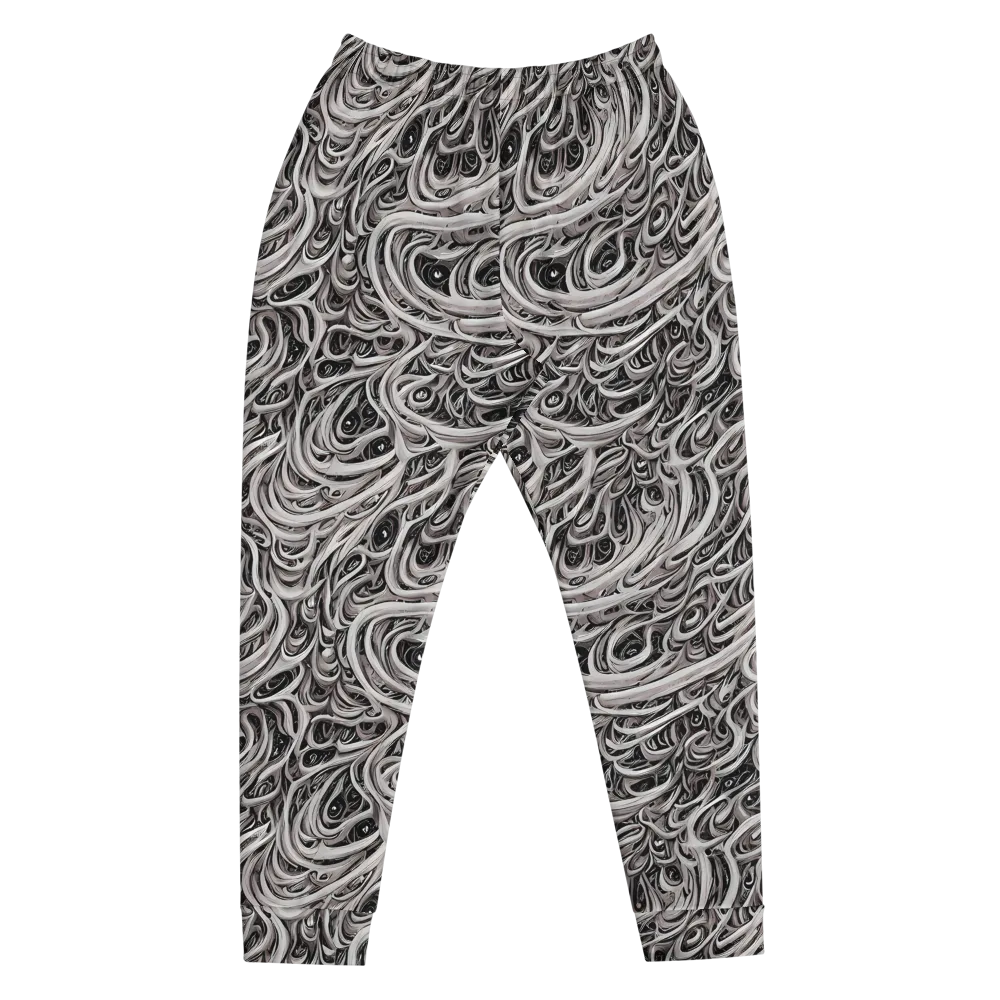 Noir Marbling on Men's Joggers — Front