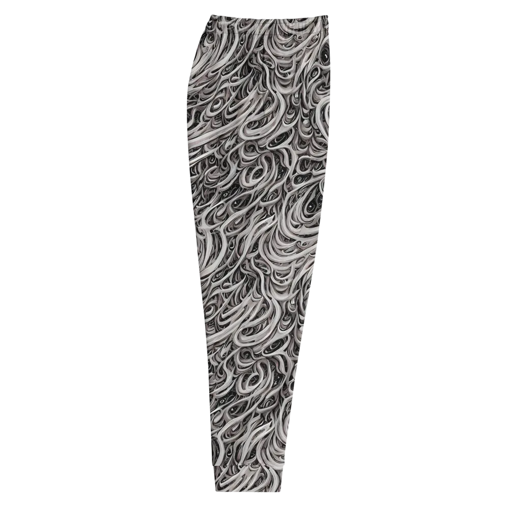 Noir Marbling on Men's Joggers — Right