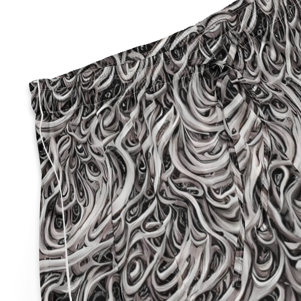 Noir Marbling on Women's Pajama Shorts — Product details