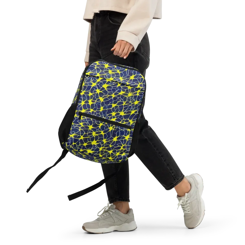 Neon Neural Network on Utility Backpack — Front