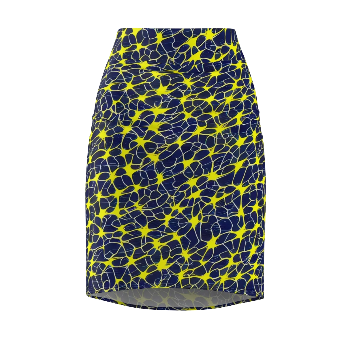 Neon Neural Network on Pencil Skirt — Front