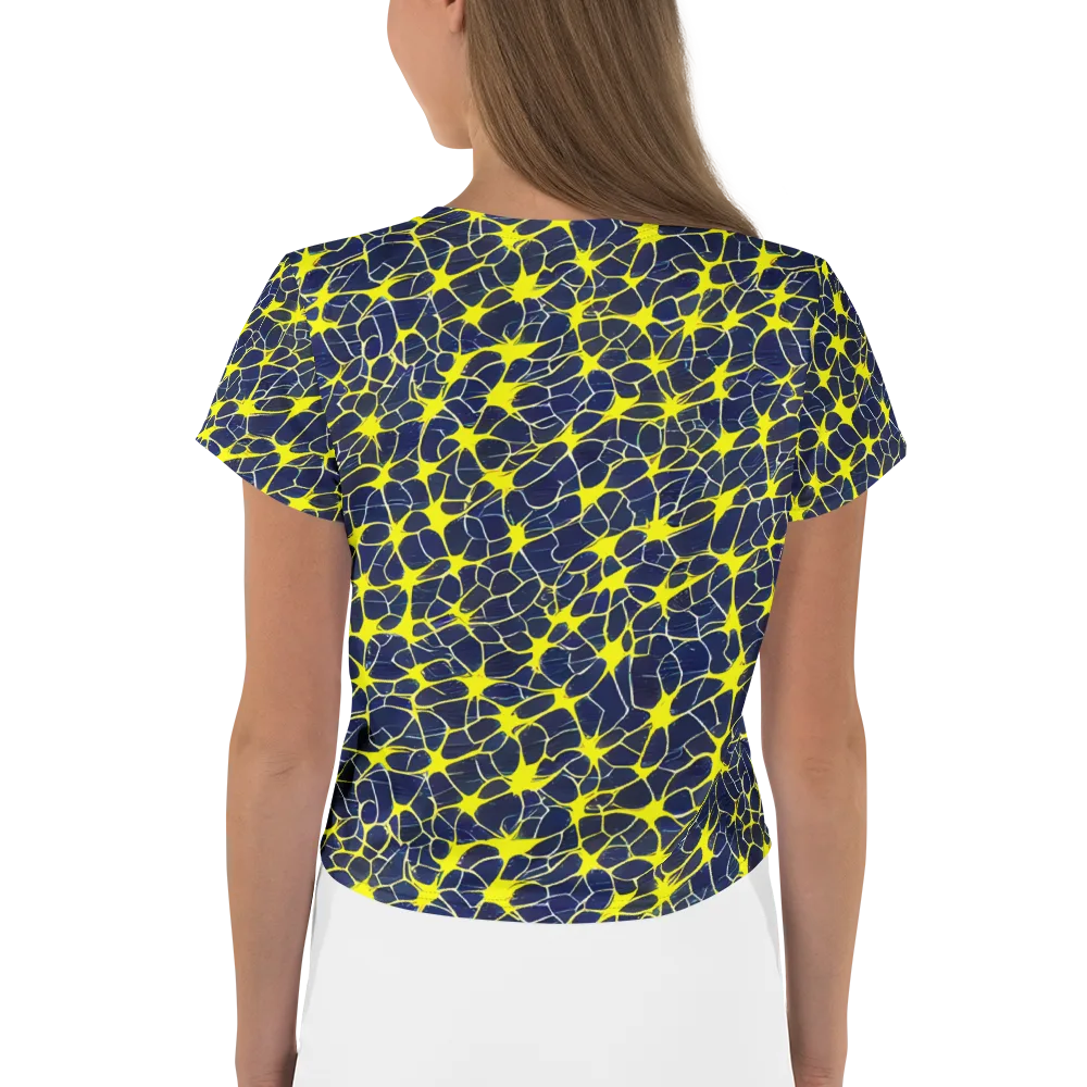 Neon Neural Network on Crop Tee — Back