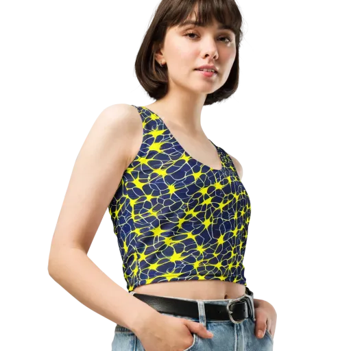 Neon Neural Network on a Crop Top