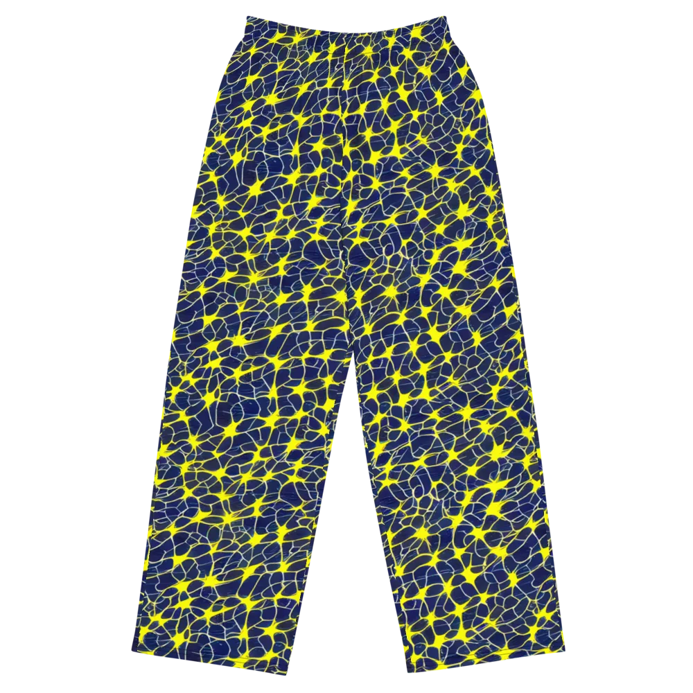 Neon Neural Network on Wide-Leg Pants — Front