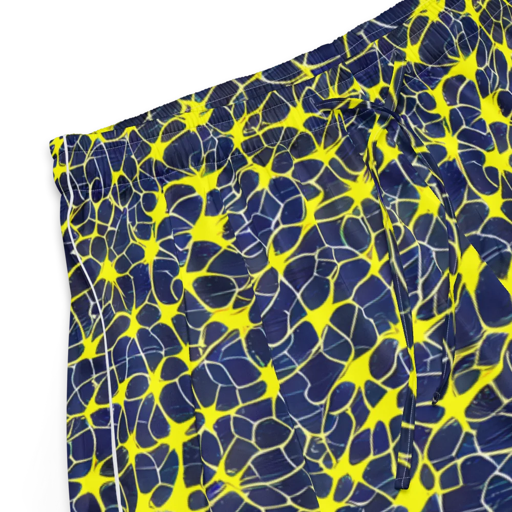 Neon Neural Network on Women's Pajama Shorts — Product details