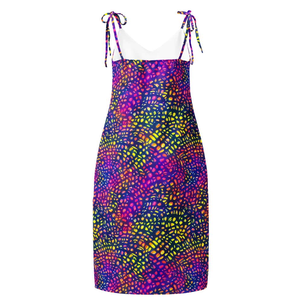 Prismatic Scatter on Slip Dress — Back