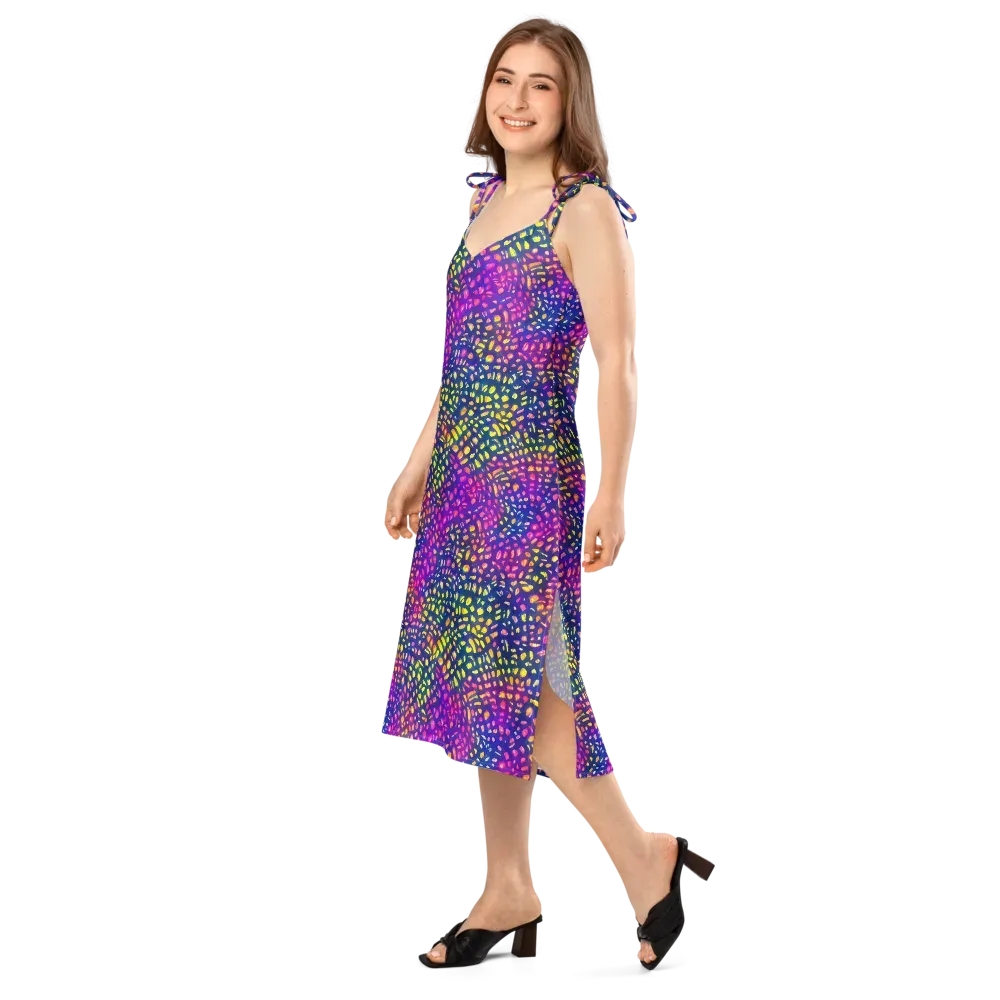 Prismatic Scatter on Slip Dress — Left Front