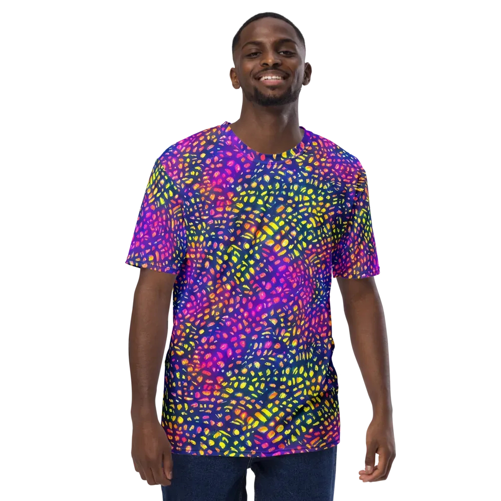 Prismatic Scatter on Men's Crew Neck T-Shirt — Front