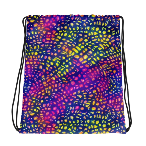 Prismatic Scatter on a Drawstring Bag
