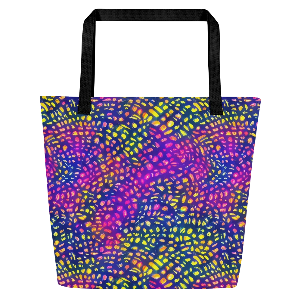 Prismatic Scatter on Large Tote Bag W/ Pocket — Front
