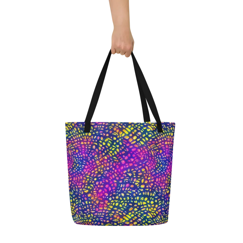 Prismatic Scatter on Large Tote Bag W/ Pocket — Front