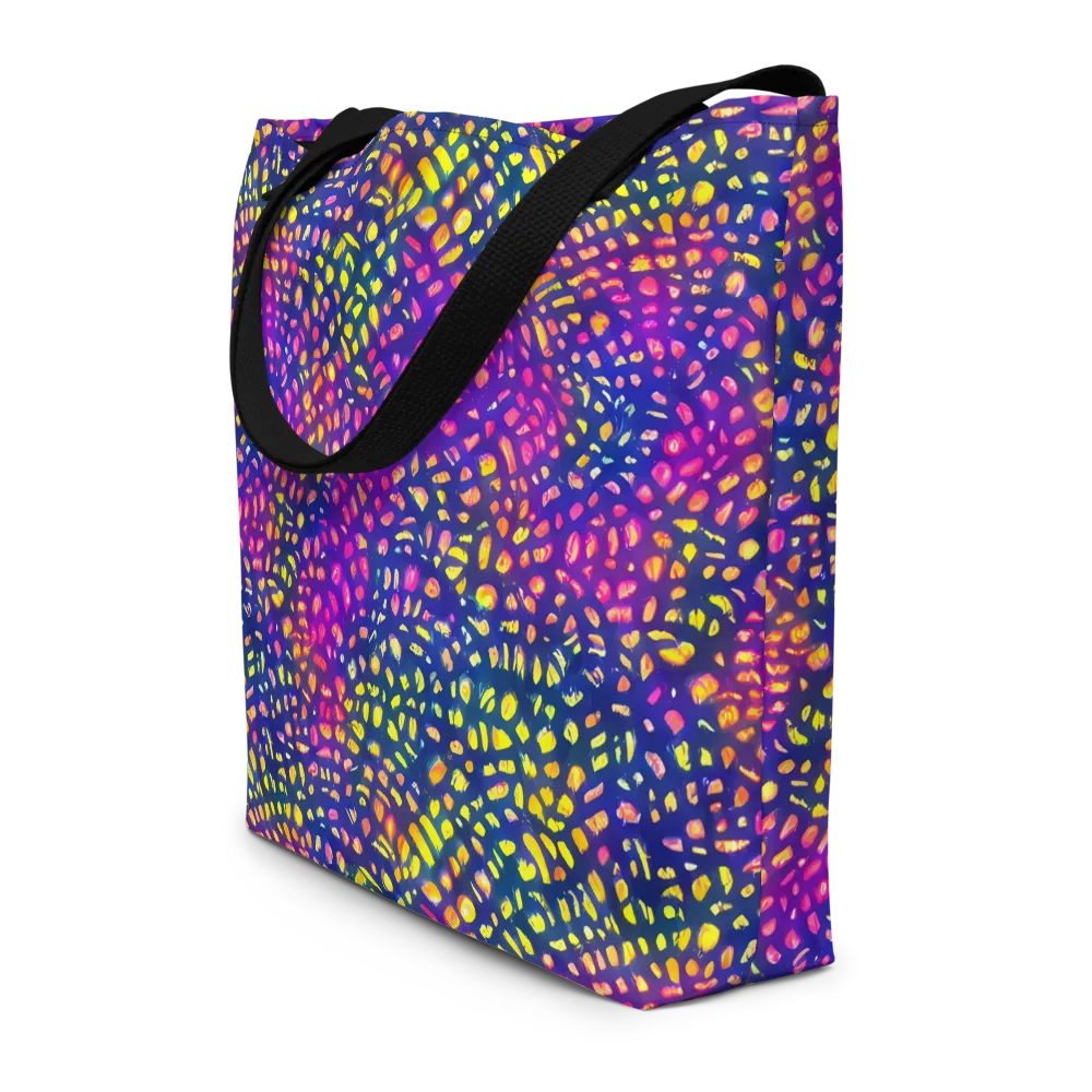 Prismatic Scatter on Large Tote Bag W/ Pocket — Front
