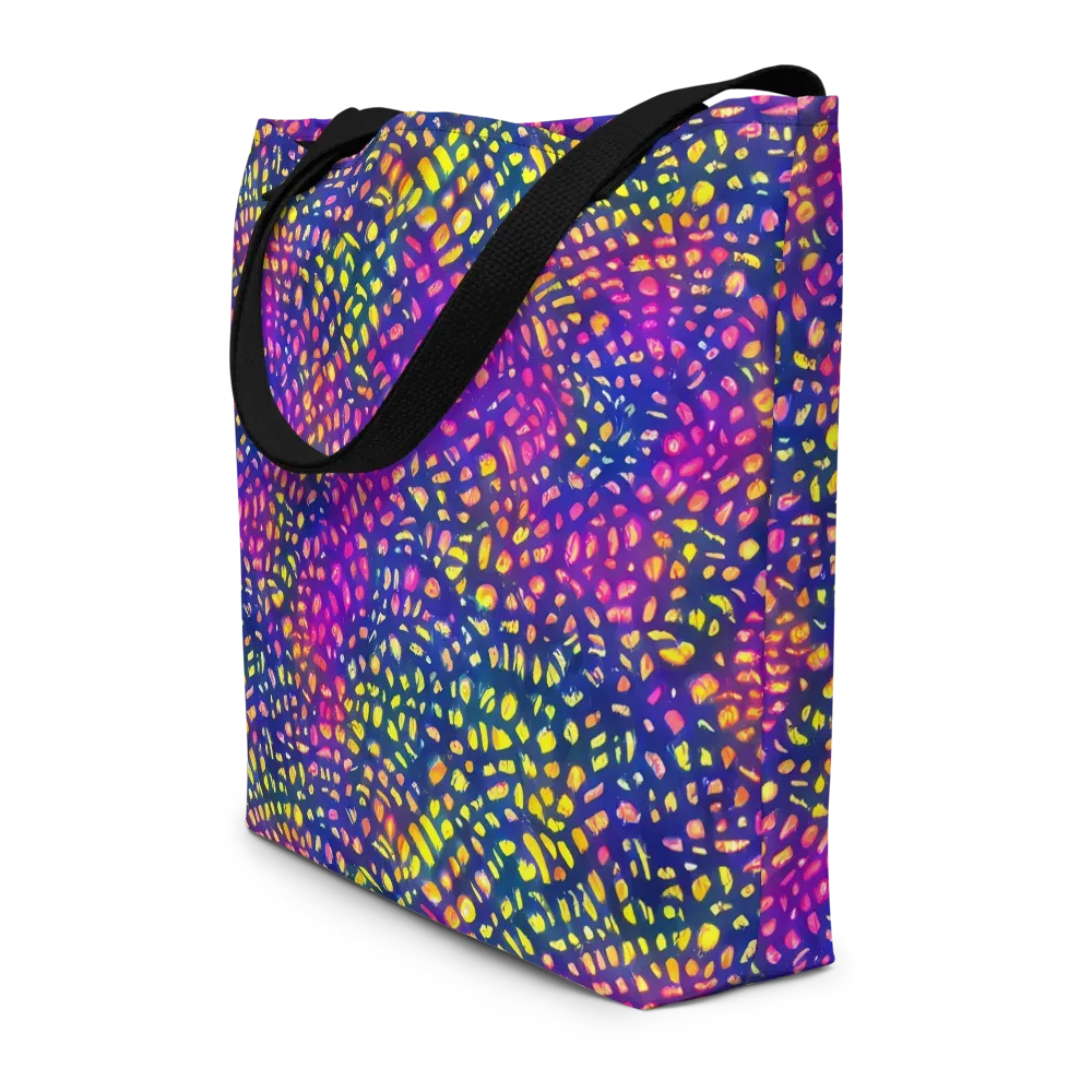 Prismatic Scatter on Large Tote Bag W/ Pocket — Front