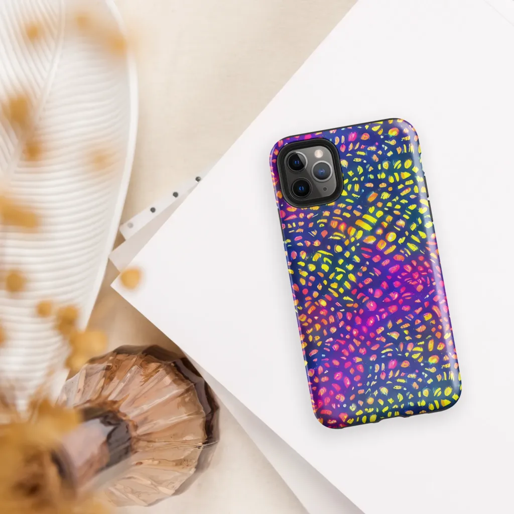 Prismatic Scatter on Tough Case for iPhone® — Front