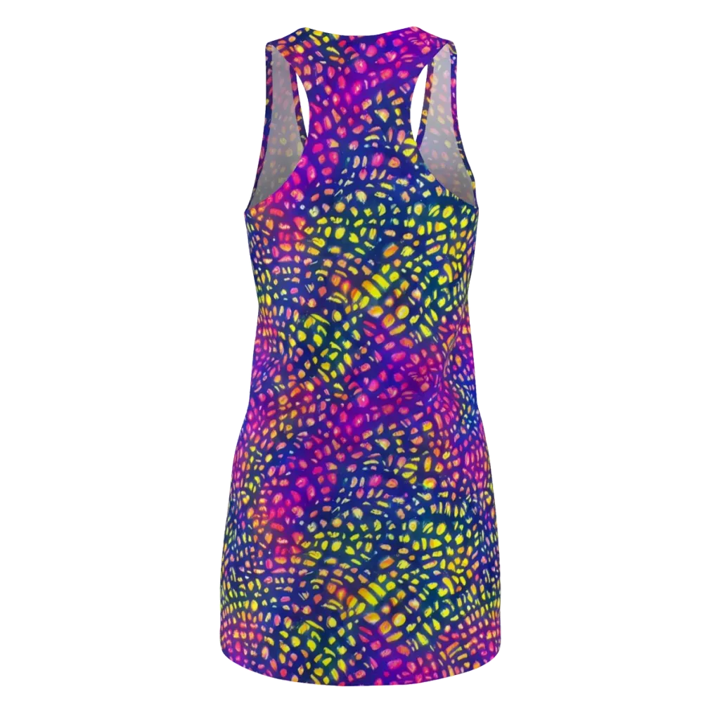 Prismatic Scatter on Racerback Dress — Back