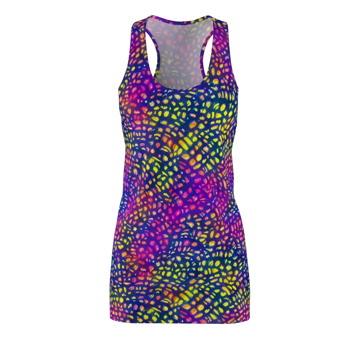 Prismatic Scatter on Racerback Dress — Front