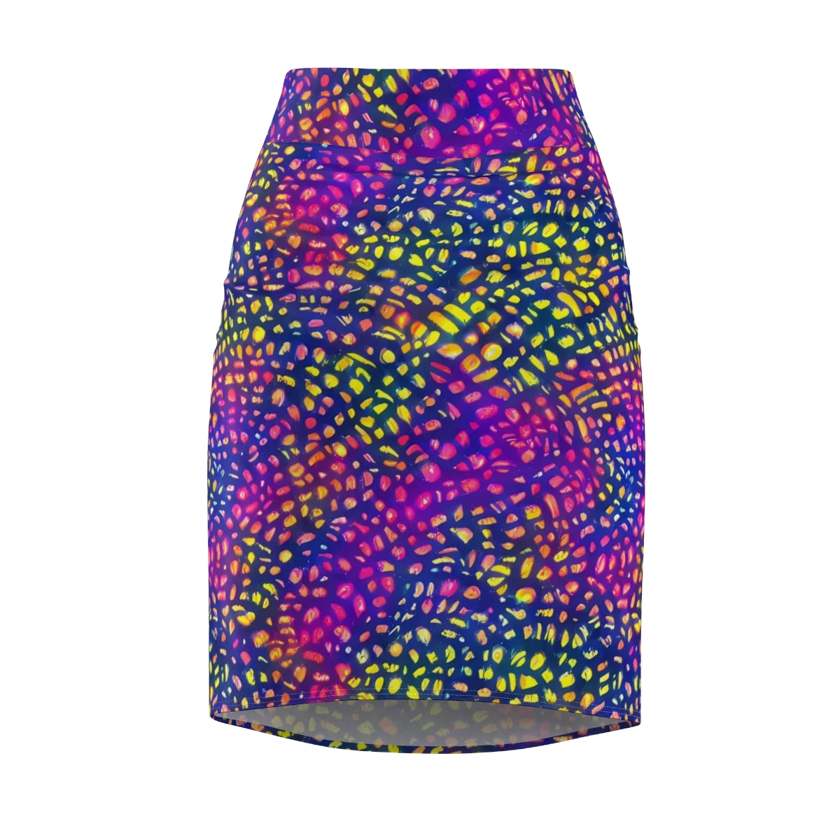 Prismatic Scatter on Pencil Skirt — Front