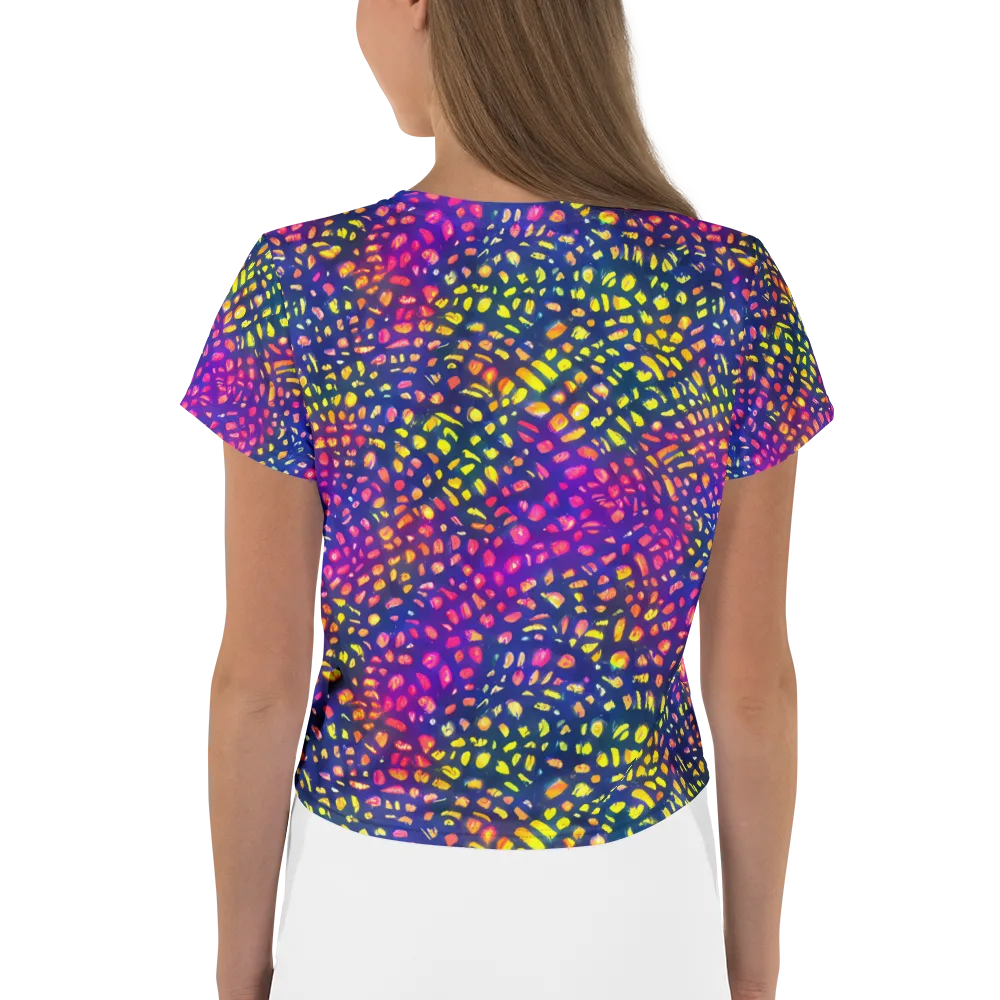 Prismatic Scatter on Crop Tee — Back