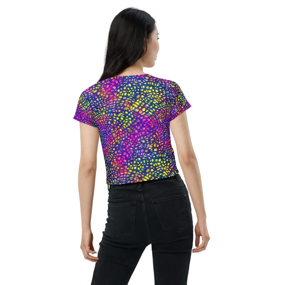 Prismatic Scatter on Crop Tee — Back