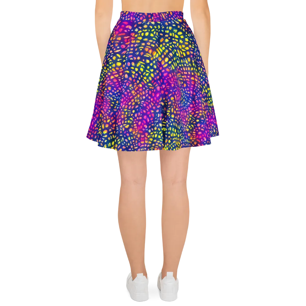 Prismatic Scatter on Skater Skirt — Back