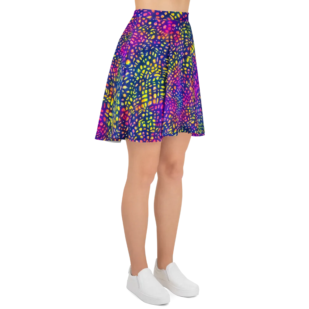 Prismatic Scatter on Skater Skirt — Right