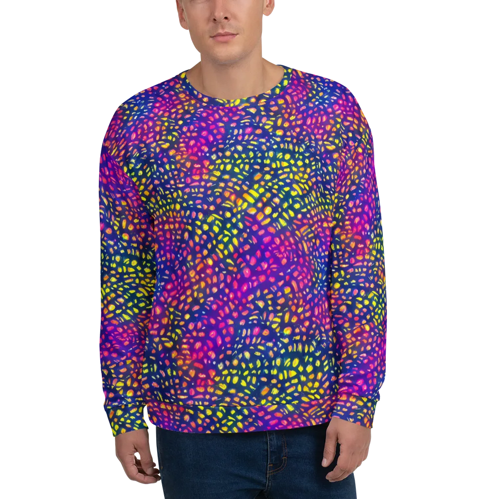 Prismatic Scatter on Sweatshirt — Front