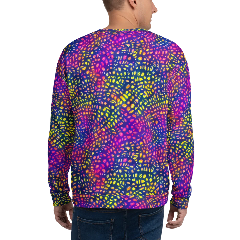 Prismatic Scatter on Sweatshirt — Back