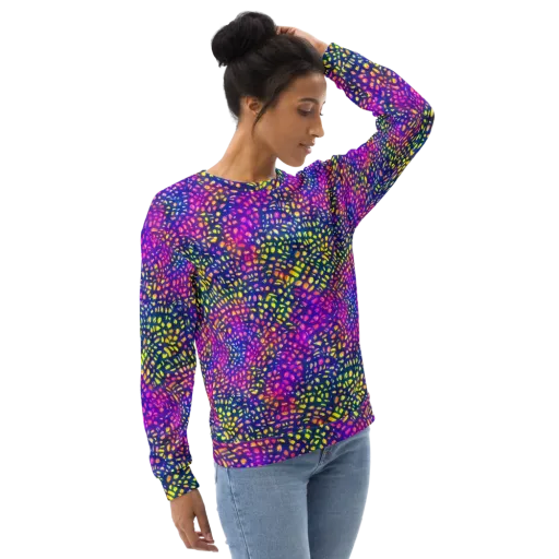 Prismatic Scatter on a Sweatshirt