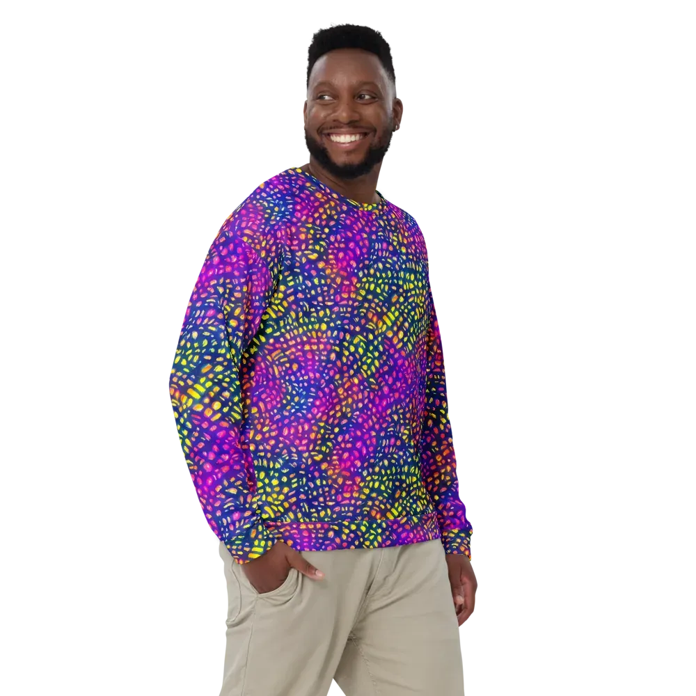 Prismatic Scatter on Sweatshirt — Front