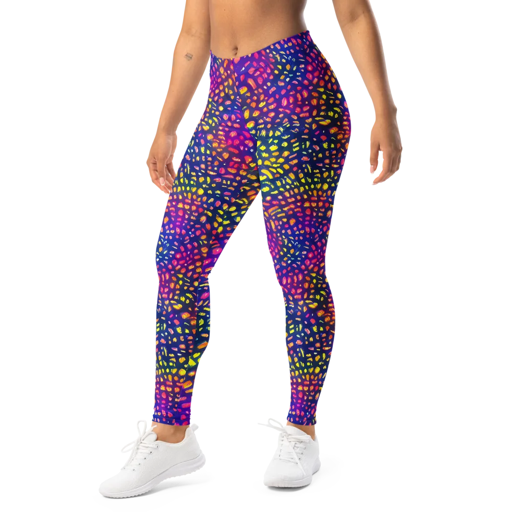 Prismatic Scatter on Leggings — Left Front