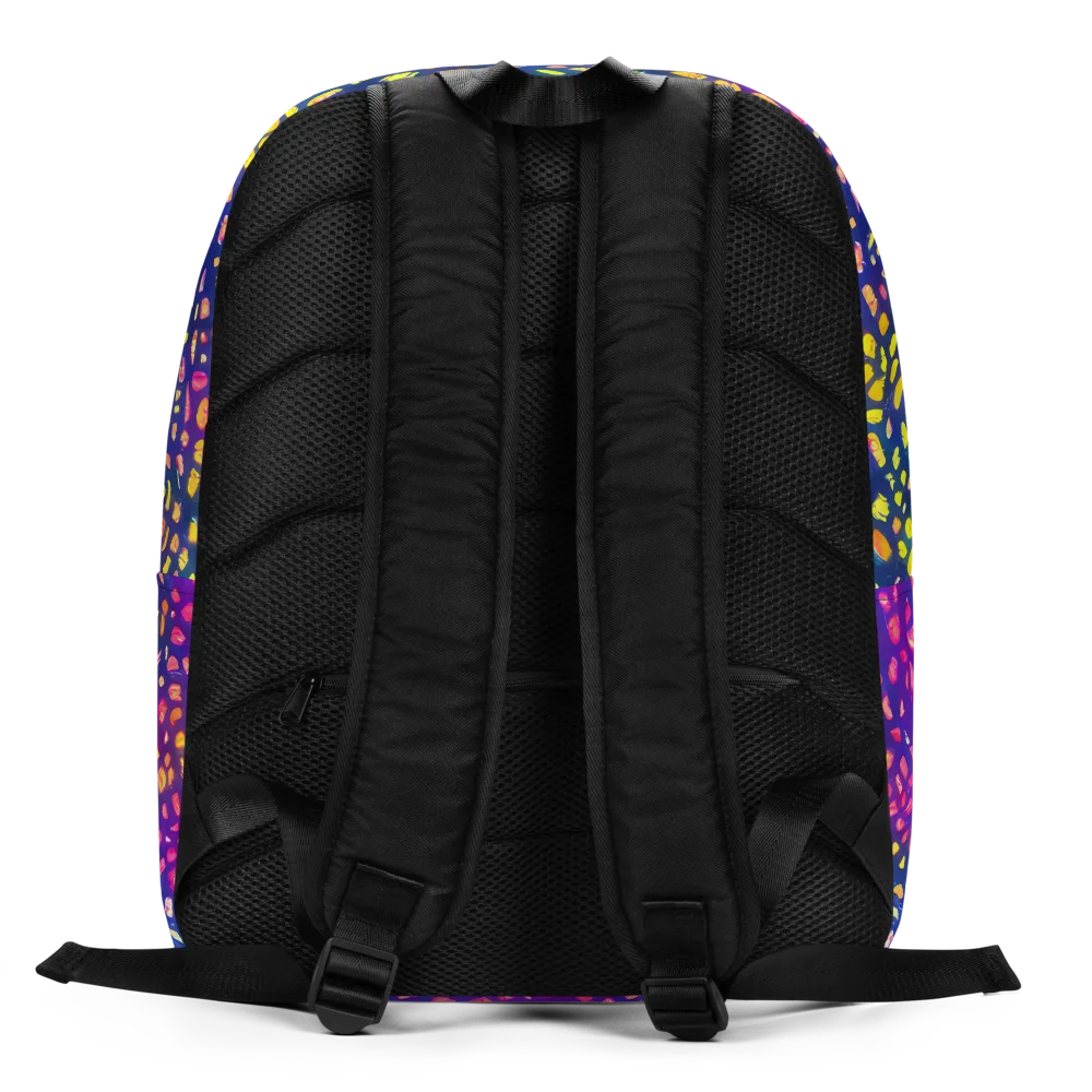 Prismatic Scatter on Minimalist Backpack — Back