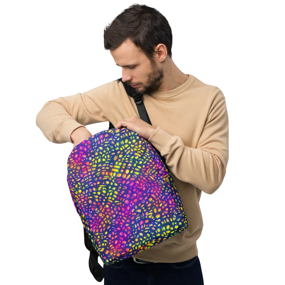 Prismatic Scatter on Minimalist Backpack — Front