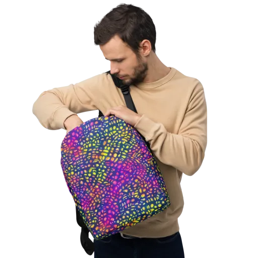 Prismatic Scatter on a Minimalist Backpack