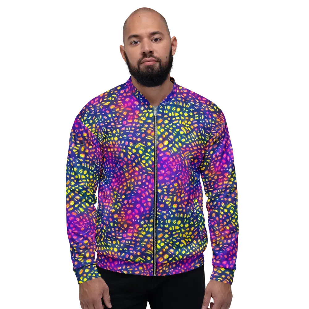 Prismatic Scatter on Bomber Jacket — Front
