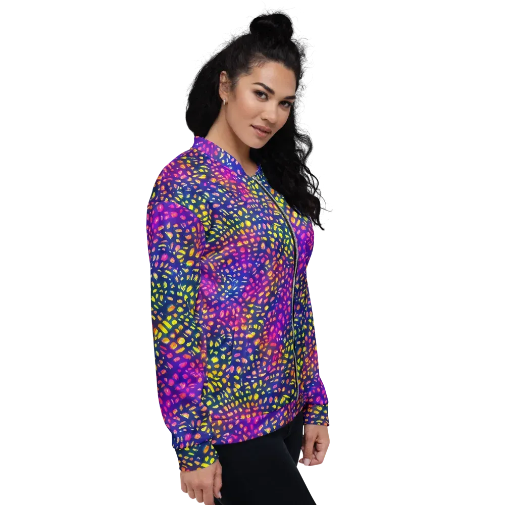 Prismatic Scatter on Bomber Jacket — Right