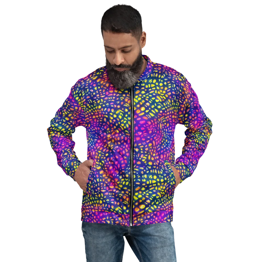 Prismatic Scatter on Bomber Jacket — Front