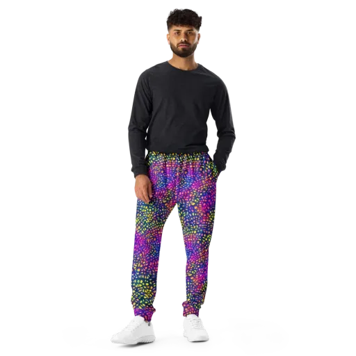 Prismatic Scatter on a Men's Joggers