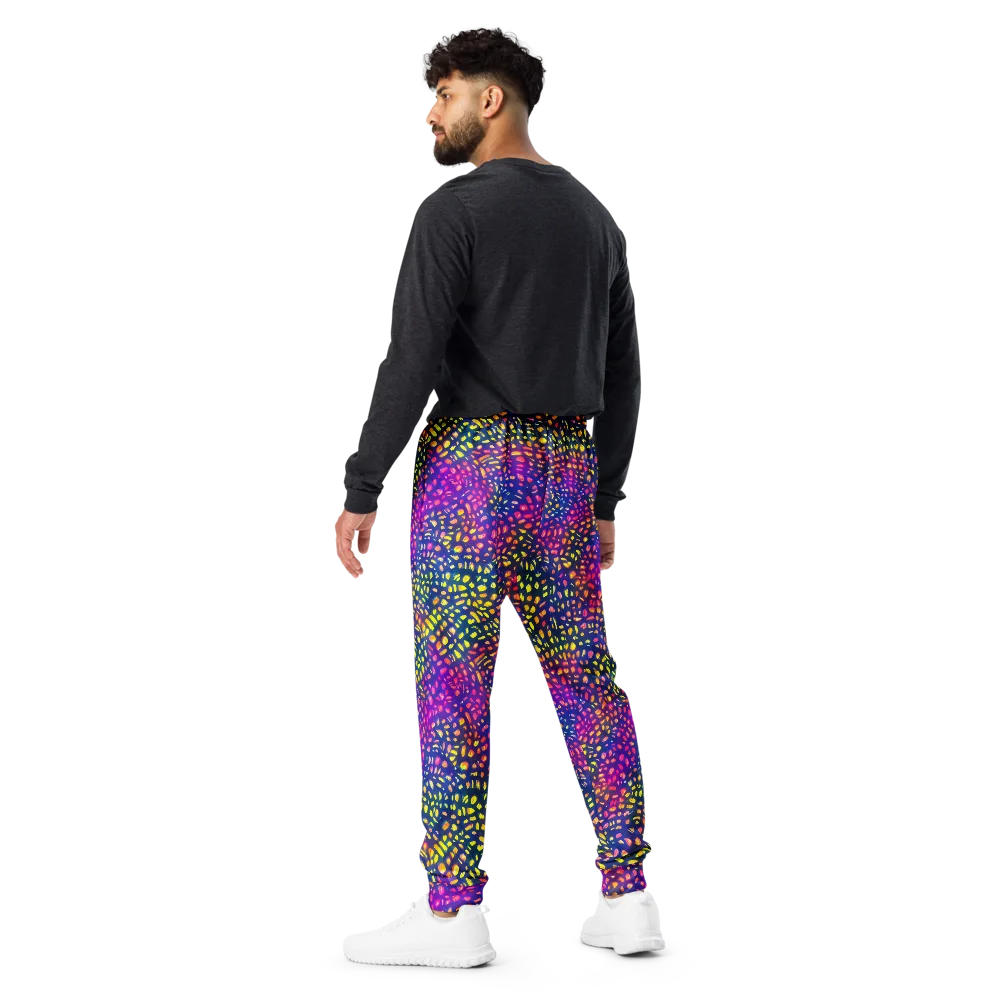 Prismatic Scatter on Men's Joggers — Back