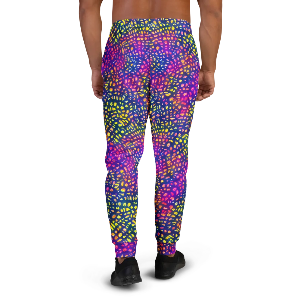 Prismatic Scatter on Men's Joggers — Back