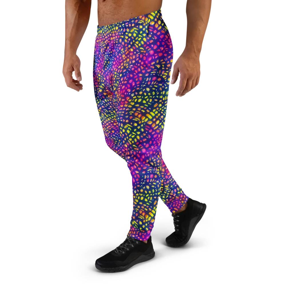 Prismatic Scatter on Men's Joggers — Left