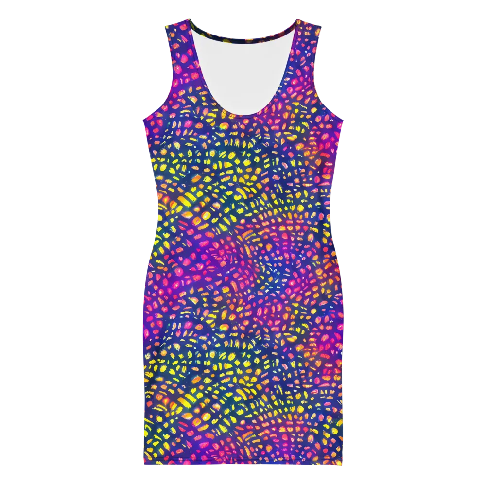 Prismatic Scatter on Bodycon Dress — Front