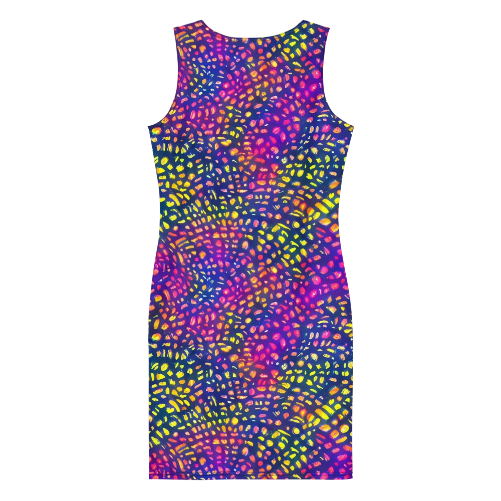 Prismatic Scatter on Bodycon Dress — Back