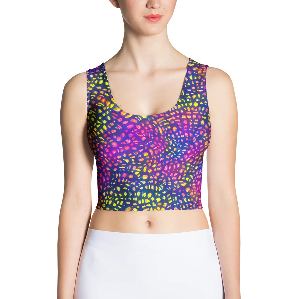 Prismatic Scatter on Crop Top — Front