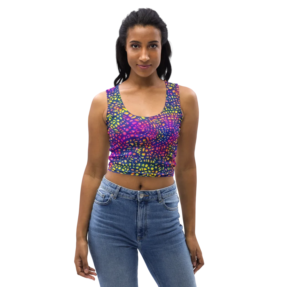 Prismatic Scatter on Crop Top — Front