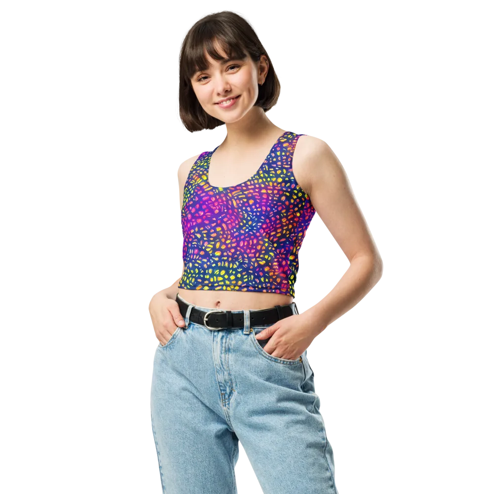 Prismatic Scatter on Crop Top — Front